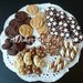 ( cod.106 ) 45 dolci in fimo senza gancio per decorare scatole, portafoto ecc, ringo,pan di stelle, croissant,cioccolato
