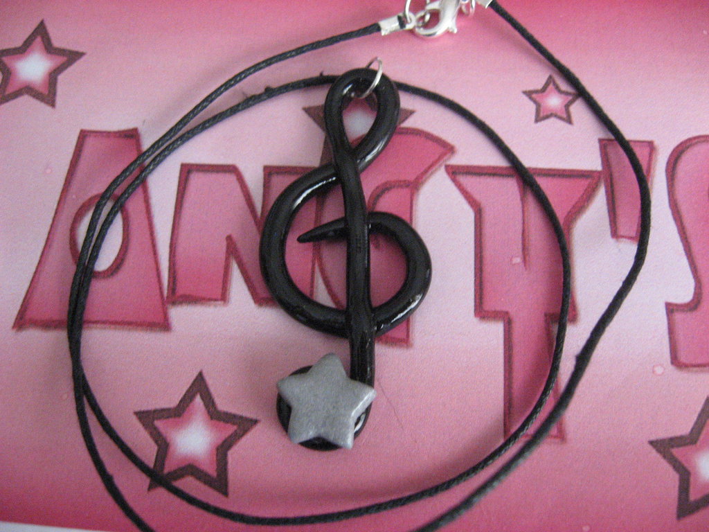 DAHEIM Collana Con Ciondolo Chiave Di Violino In Acciaio Inox, Gioiello Musica Per Donne, Regalo Per Musiciste E Appassionati, Idea Compleanno O Natale