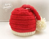 Cappellino Rosso Babbo Natale Elfo per bambini