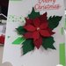 SPEDIZIONE GRATUITA! Card Natalizia con poinsettia