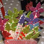 SPEDIZIONE GRATUITA! Segnalibro natalizio in legno, decorato con washi tape