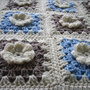 Coperta per Neonato / Accessori Lettino bambini / Neonati / Photo prop / Crochet / Fatto a mano / Azzurro / Hippy chic