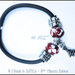 Bracciale in caucciù Natalizio Tono Rosso