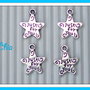10 charms stellina "just for you" vend.