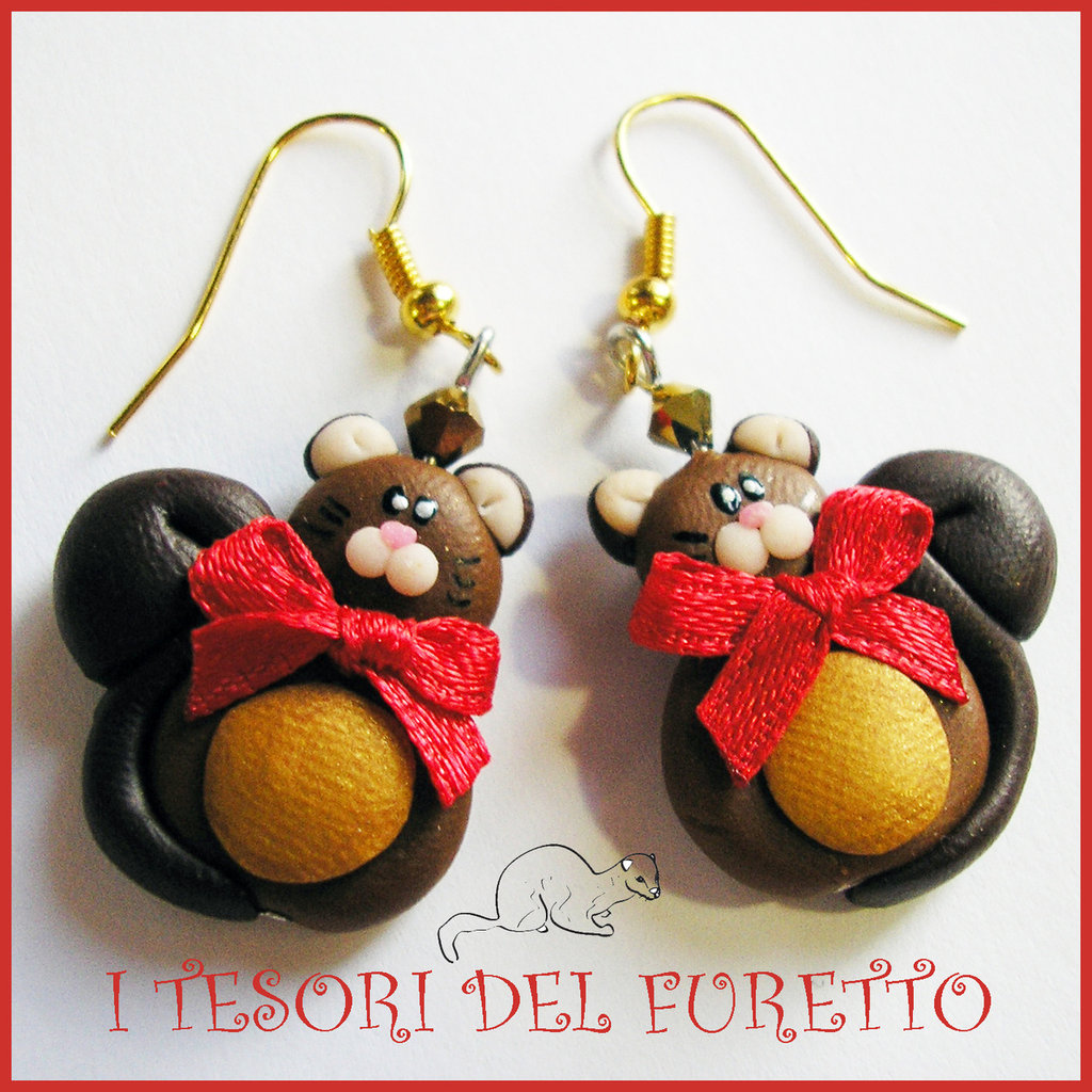 NEWEI Orecchini A Forma Di Volpe In Acrilico - Leggeri E Graziosi Per Donna - Idea Regalo Originale - Dimensioni 24x15 Mm