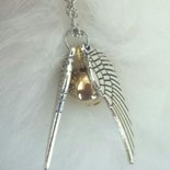 Collier Harry Potter - Ciondolo Boccino D'Oro (Vif D'or) - Or - Neuf Avec étiquettes