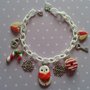 BRACCIALE PUPAZZO DI NEVE ROSSO