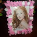 cornice portafoto decorata con rose in fommy