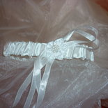 Giarrettiera Da Sposa In Pizzo Blu Con Fiocco E Rosa, Regalo Per Matrimonio E Addio Al Nubilato, Taglia Comoda Fino A 26 Cm - 3