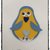 Pinguino Disco Orario azzurro-giallo