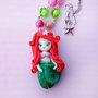 Collana Ariel, Bambolina Sirenetta in Fimo