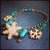 Bracciale Inverno con fiocchi di neve in fimo