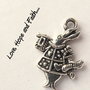 Charm ciondolo "Coniglietto" (20x13mm) (cod.10112)