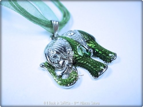 CPSLOVE Set Gioielli Elefante – Collana E Orecchini In Argento 925 Con Zirconi