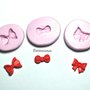 Kit STAMPO NASTRO fiocco 1cm silicone flessibile stampo dolci dollhouse fimo gioielli charms cabochon cibo in miniatura kawaii ST086