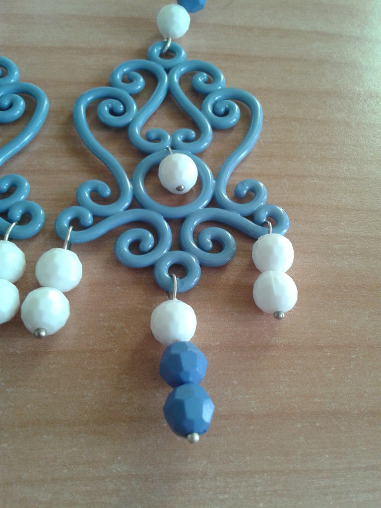 Orecchini Pendenti Quadrati In Vetro Blu Navy – 6 Cm Lunghezza, Chiusura Argento, Eleganti E Colorati
