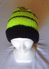 Adolescente fluorescente - cappello in lana con ponpon