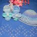 Scarpette e cappellino fatti a mano in pura  lana ad uncinetto  0-6 mesi