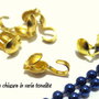 LOTTO 50 chiusure color oro (10x4mm) (cod.00284)