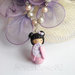 Collana Kokeshi Rosa