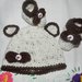Scarpette e cappellino bambini unisex misto lana fatto a mano ad uncinetto
