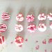 CIONDOLO FIMO - CIAMBELLA DONUTS - rosa e sfumature - una a scelta per creazione di orecchini, collana, bracciale, braccialetto
