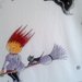 t-shirt manica corta cotone "SPIDIGHETTA" dipinta a mano