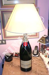 Lampada da tavolo Arredo Bottiglia Champagne Moet & Chandon Jeroboam 3L