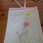 sacchetto zaino per asilo con fiori