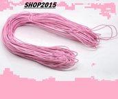 50 cm  filo , cordino cotone cerato rosa spessore 1,5 mm