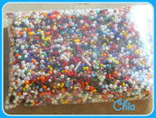 Maxi lotto conteria mix perline varie forme e colori 125gr