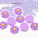cabochon Decorazione Fiori  Violetto  13×13mm
