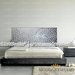 Testiera da letto argento con pittura in rilievo in stile moderno