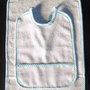 Set asilo 2 pezzi da ricamare punto croce tela aida bavaglino asciugamani salvietta