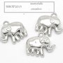 Charm ciondolo elefante in CCB Argento scuro 2,4x2,1 cm