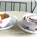 Set di tazzina morbido stile animale con i piattini - tazzina da tè,choccolato, giocattolo in feltro