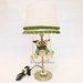 Gufetti sull'altalena: graziosa decorazione in feltro e stoffa per il paralume della vostra lampada, come renderla più allegra ed originale!