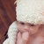 Cappellino neonato / Cappellino orsetto neonato / Berrettino neonato / Cappellino bambino / Schiuma bianca / Abbigliamento Bebé Fatto a mano