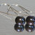 M-ixes Jewelry -Stylish Blacks- Pearl Earrings Custom Colors Available