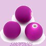 Distanziatore Perla a  sfera glassata  10 mm violetto