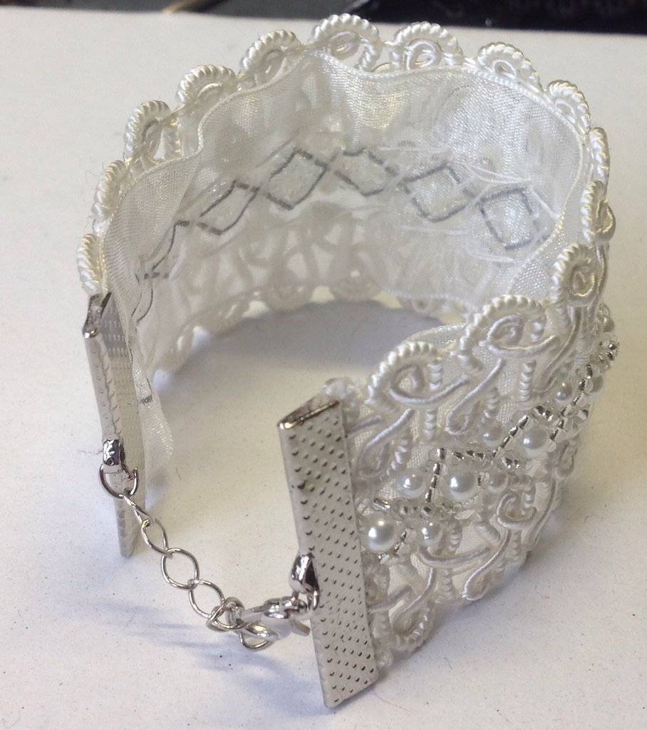 Bracciali Polsino Fiori Elastici - Set 6 Pezzi Champagne, Per Matrimoni E Eventi