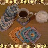 Set Di 6 Sottobicchieri In Marmo Bianco Naturale Con Supporto - 8,9 Cm, Fondo In Feltro, Eleganti Per Tavolo E Bar - 2