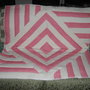 coperta bimba lavorazione patchwork geometrica lana-cotone