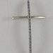 Croce in argento 925 e zaffiri naturali realizzata interamente a mano.