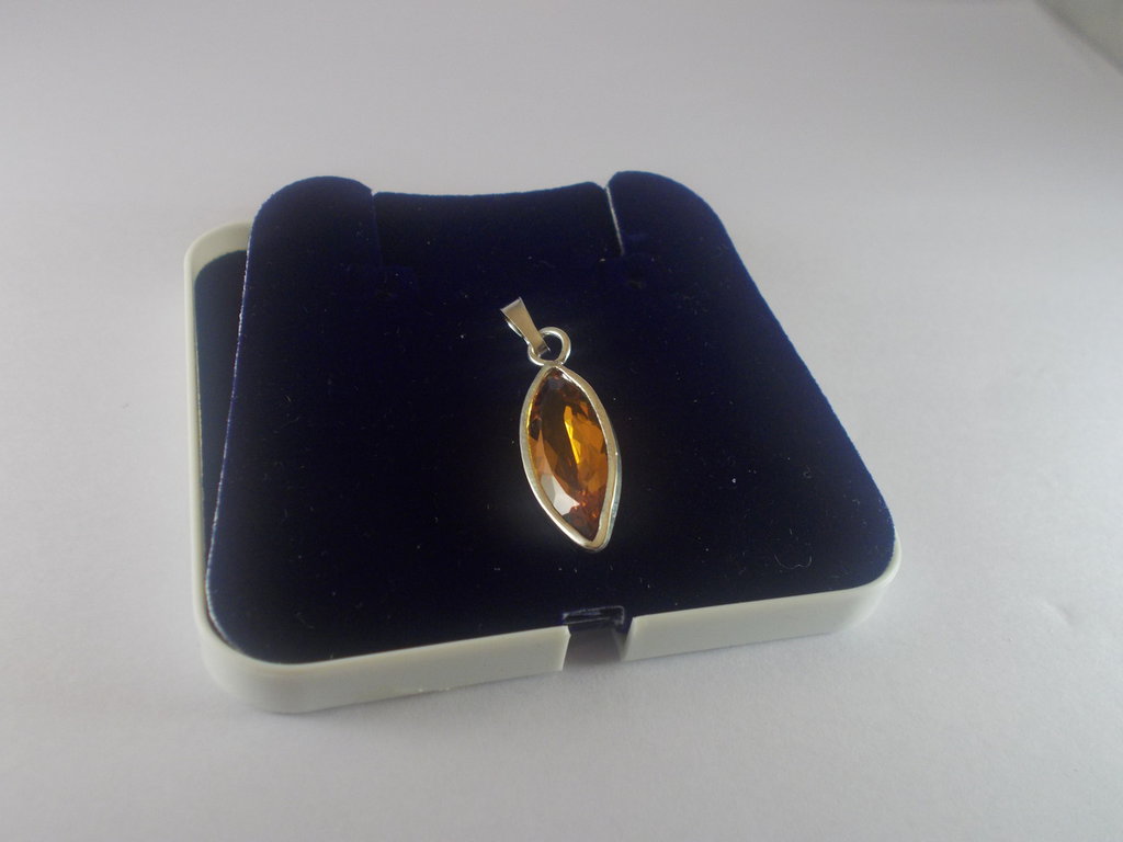 Ciondolo Gioielli Argento Sterling 925 In Topazio Mistico Fatto - Foto 3