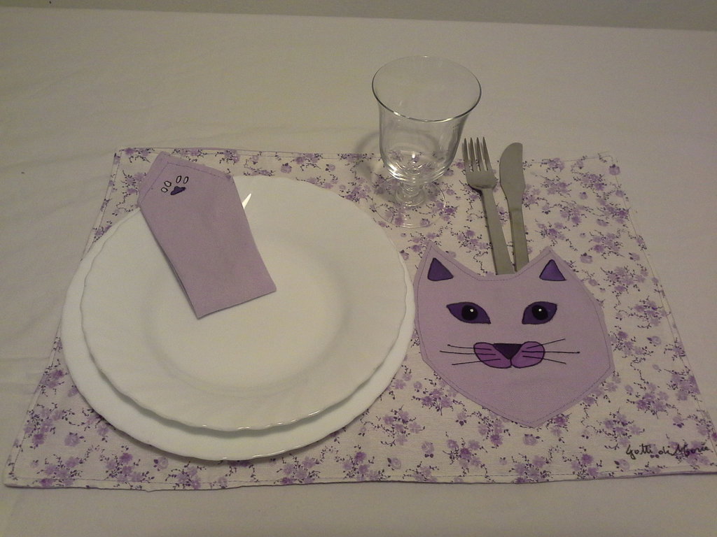 Set 6 Tovagliette Americana Elegance Rosso 45x30 Cm Plastica Tessuto