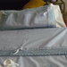 Completo lenzuola e federa cuscino azzurro in cotone  per carrozzina