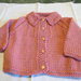 Cardigan in lana rosa per bambina