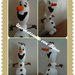 Pupazzo ''Olaf'' fatto a mano all'uncinetto con tecnica amigurumi!
