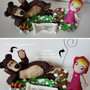 cake topper compleanno masha e orso